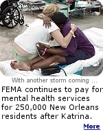 With a new storm bearing-down on New Orleans, many residents already live on the edge emotionally.  More than 25% suffer post-tramatic stress disorder from Katrina.
